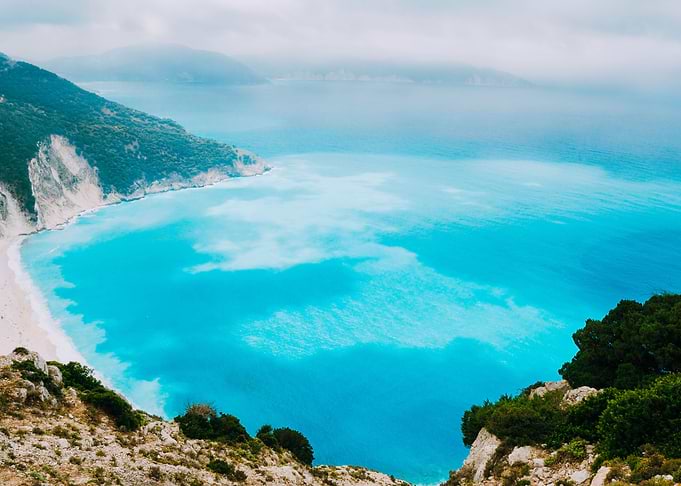 Azure Water Of Myrtos Beac