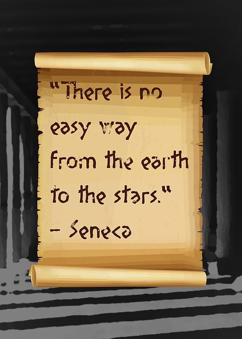 Seneca Quote Scroll