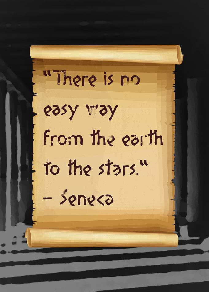 Seneca Quote Scroll