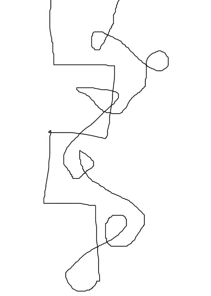 stroke of abstract line