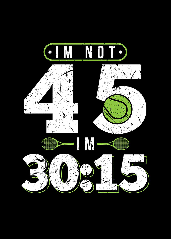 45th Birthday Gift Tennis