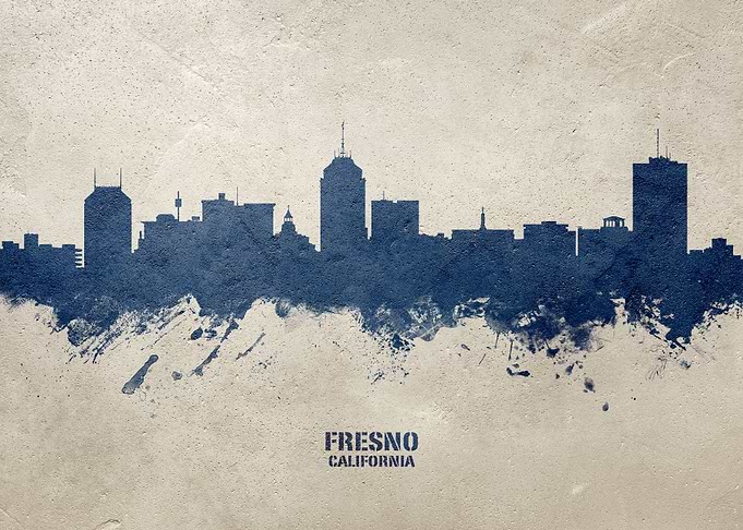 Fresno Skyline California