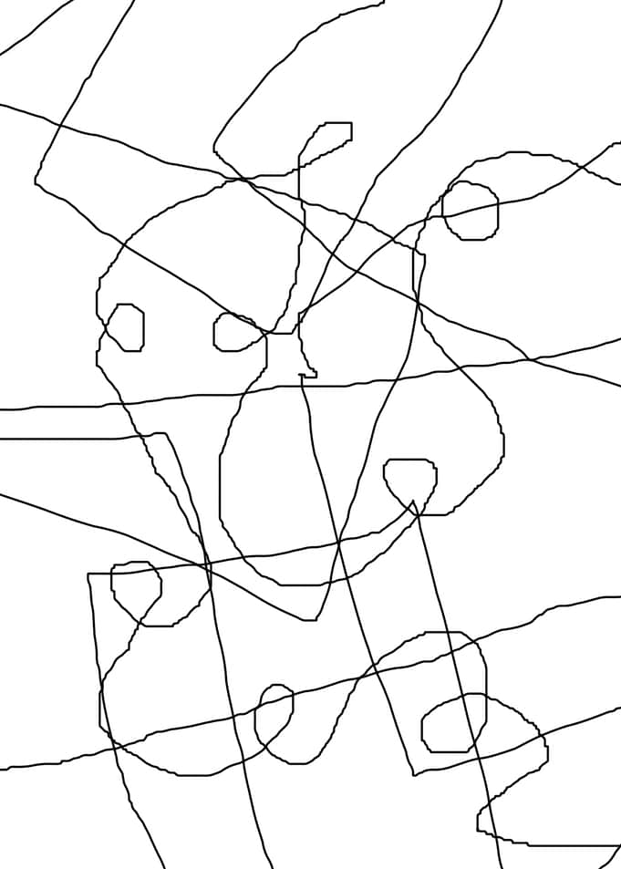stroke of abstract line