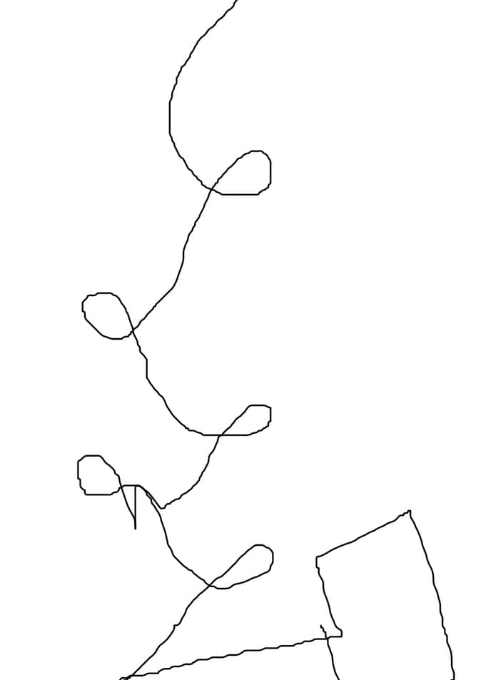 stroke of abstract line