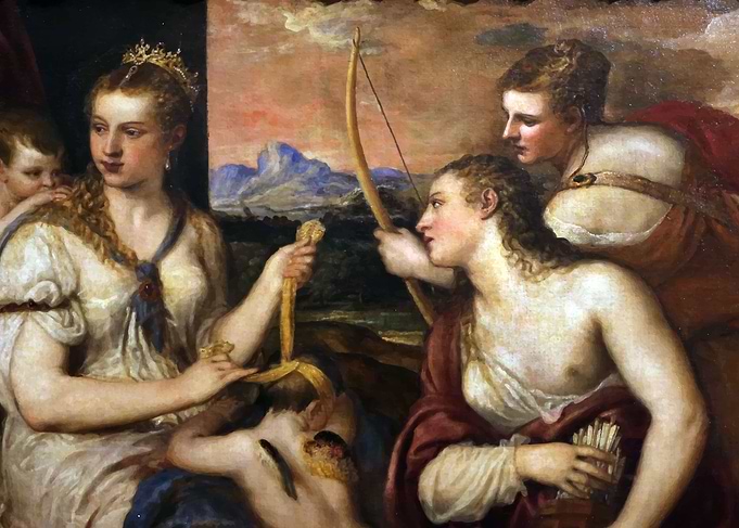 Tiziano Venus Blindfolding
