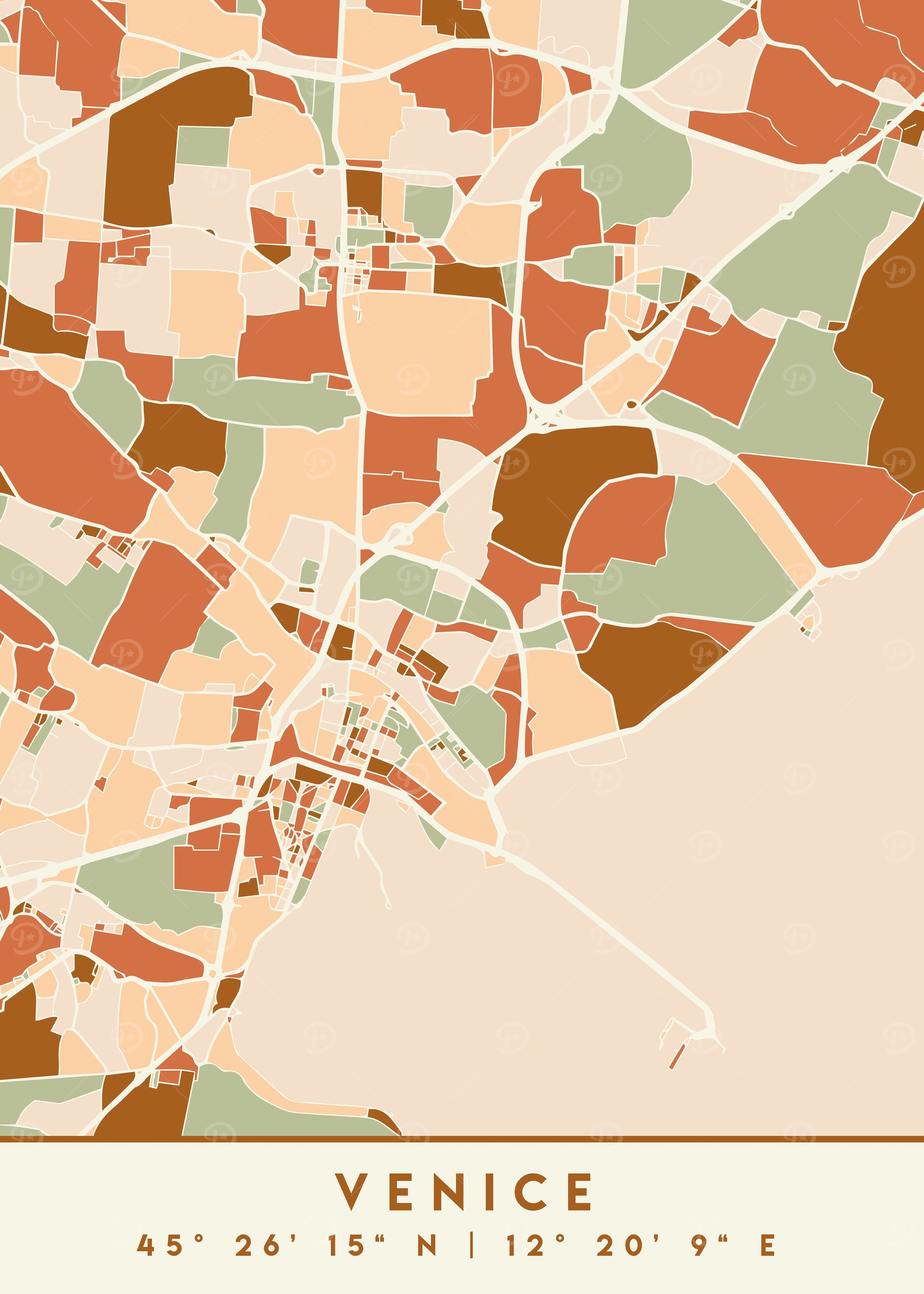 VENICE ITALY CITY MAP
