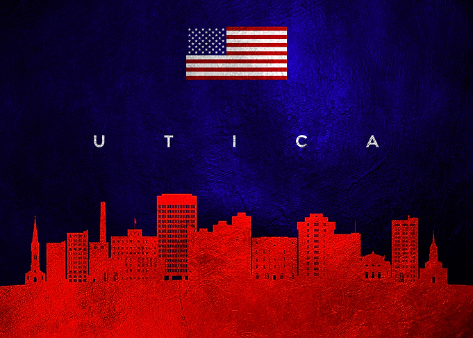 Utica New York Skyline