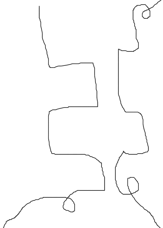 stroke of abstract line