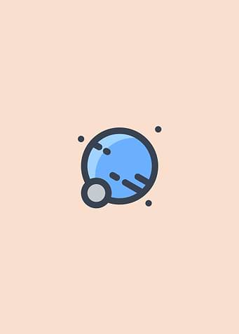 Minimalist Planet Poster