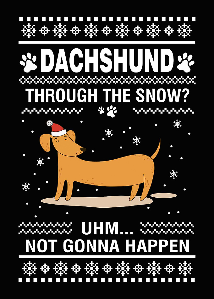 Dachshund Through Snow