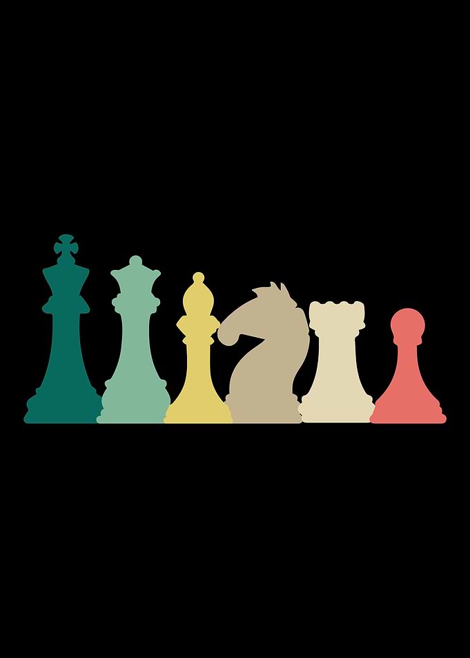 vintage chess player gift