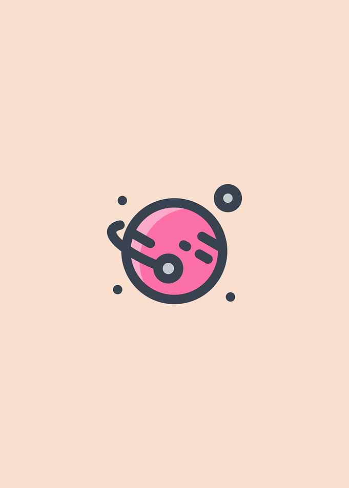 Minimalist Planet Poster