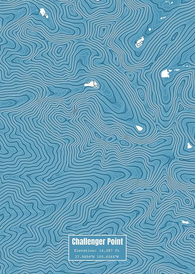 Challenger Point Topo Map
