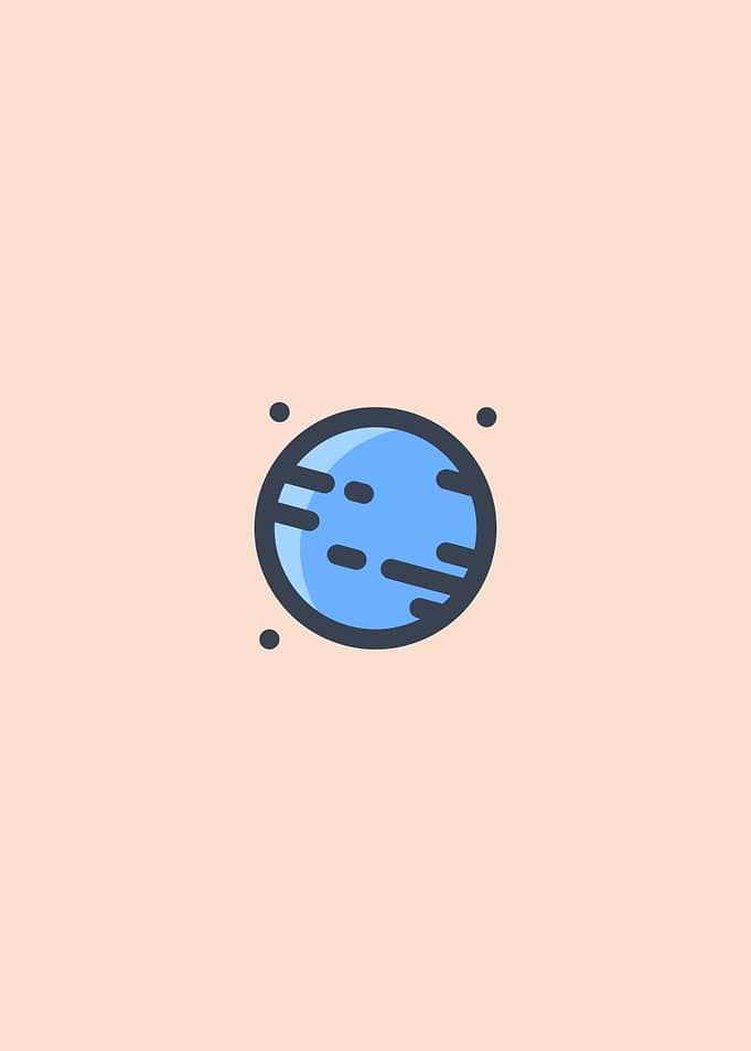 Minimalist Planet Poster