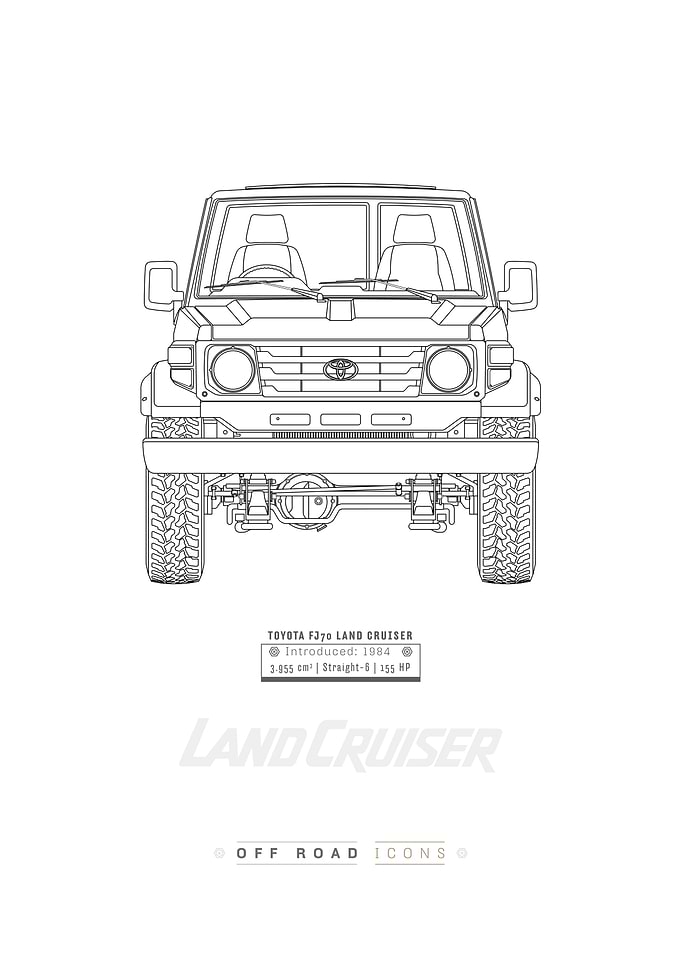 FJ70 BW
