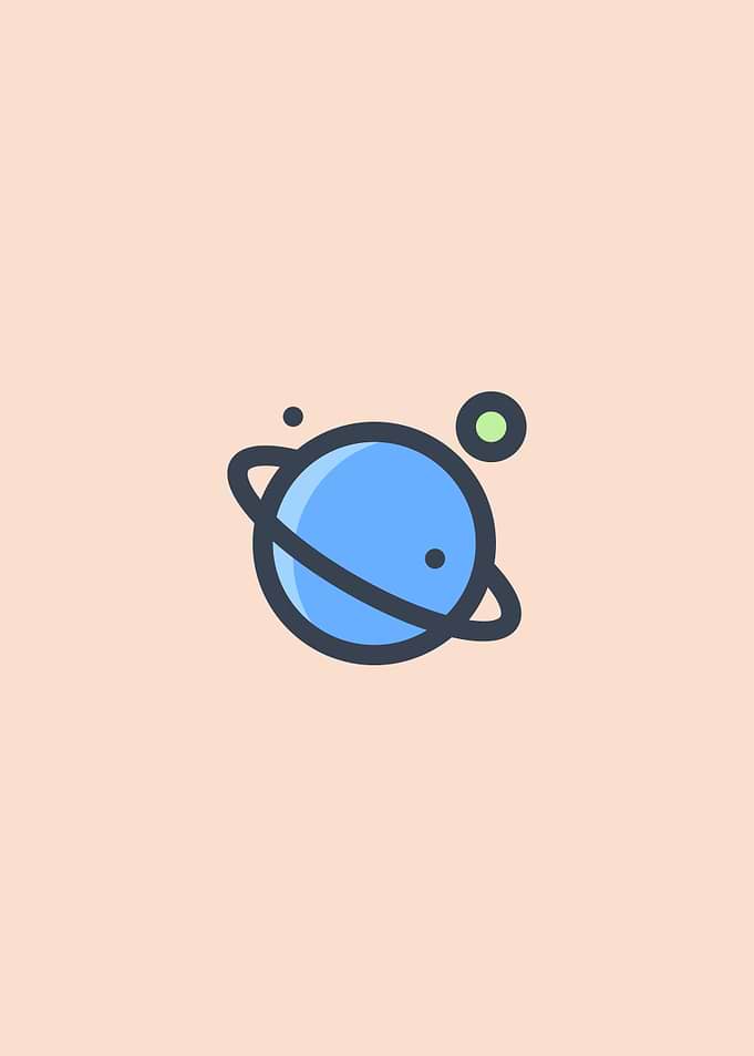 Minimalist Planet Poster