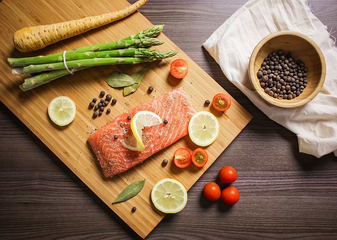 Salmon green Asparagus