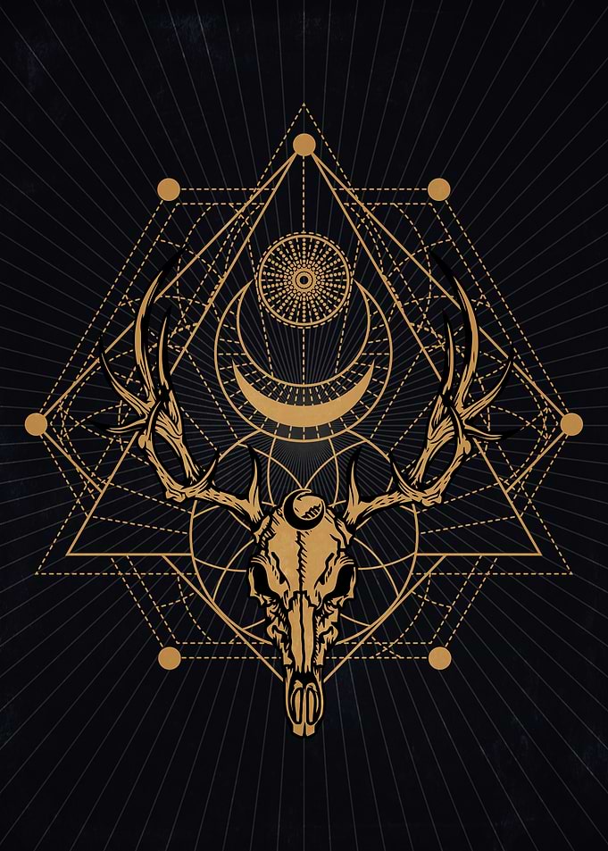 Shaman Deer Skull