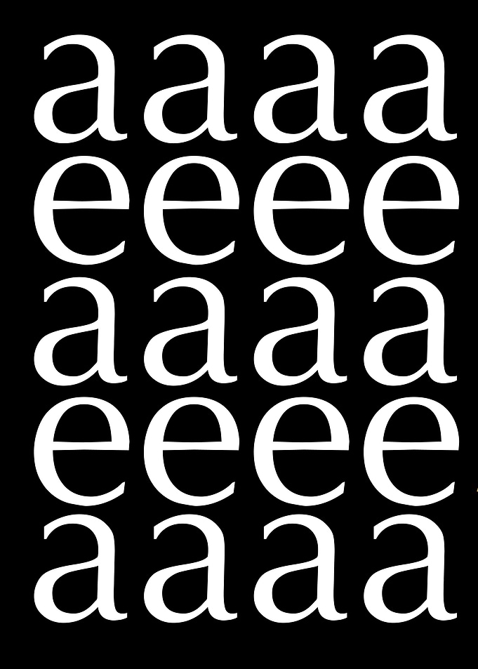 a and e