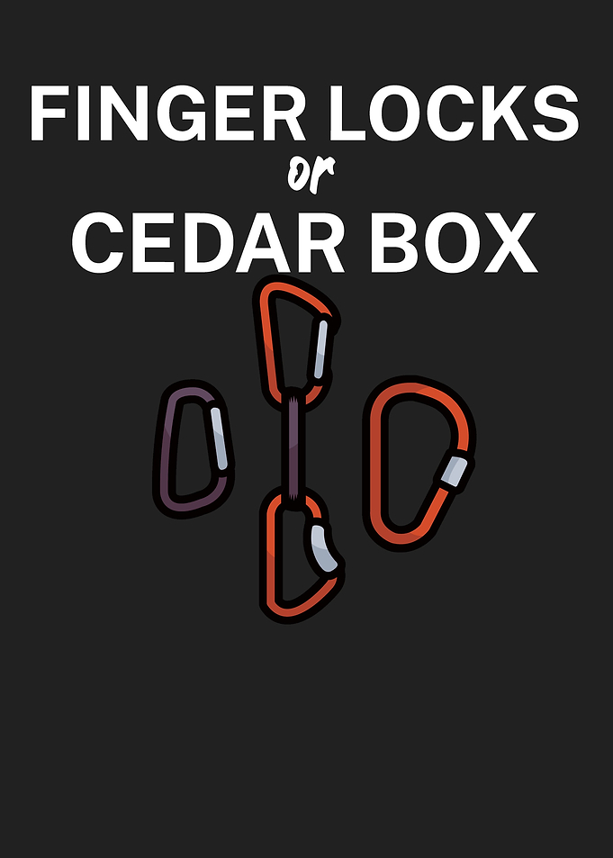 Finger locks cedar box