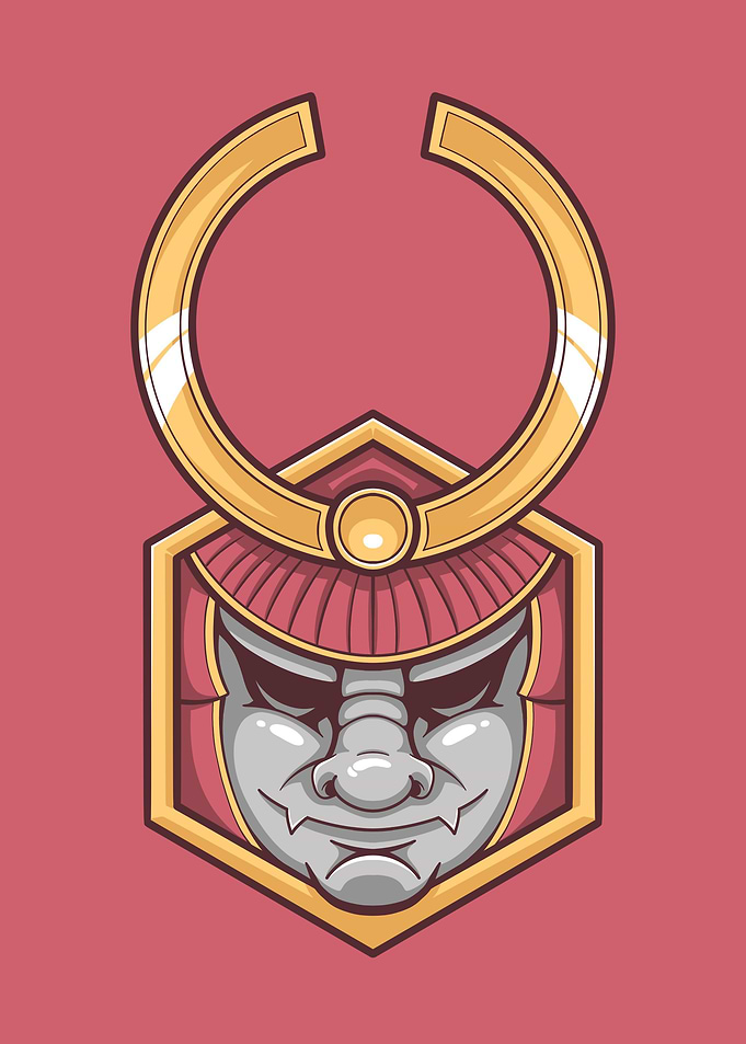 Geometric Samurai Crest