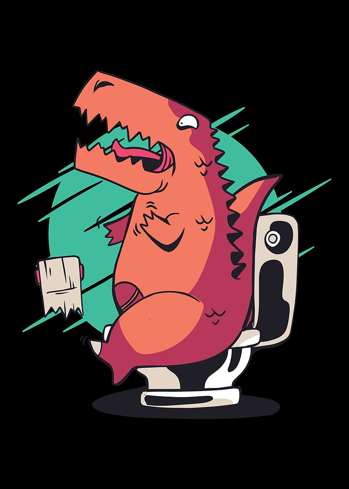 TRex toilet