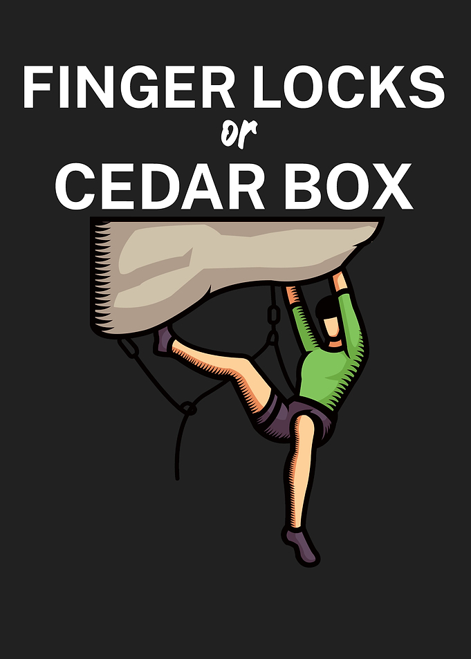 Finger locks cedar box