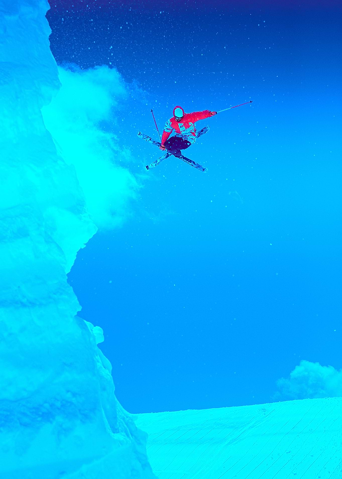 Skier Chris in Mammoth