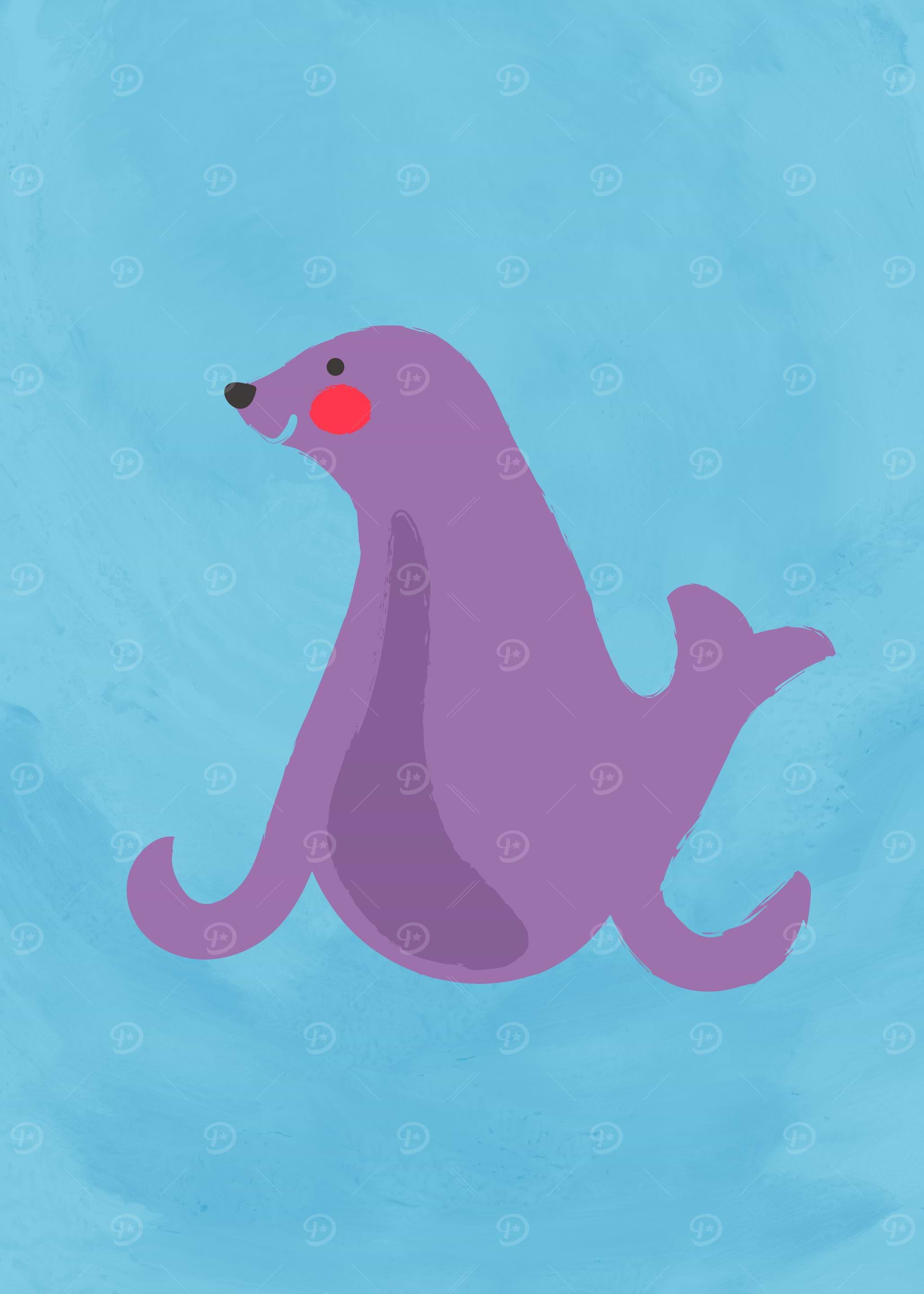 Cute Seal Animal for Kids