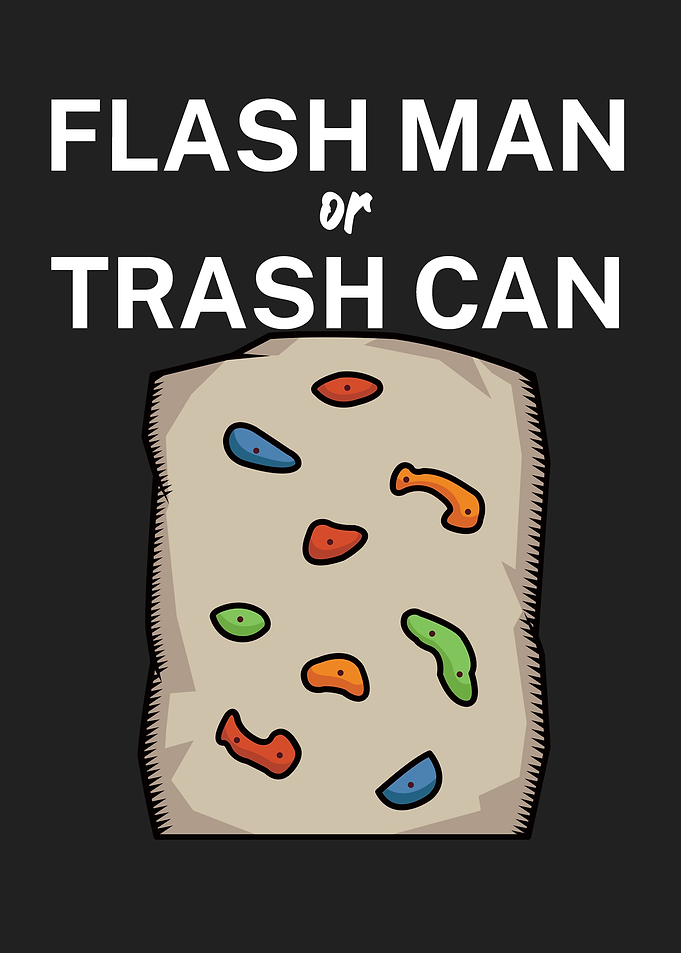 Flash man or trash can