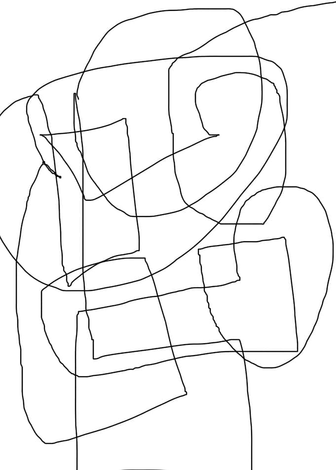 original abstract line