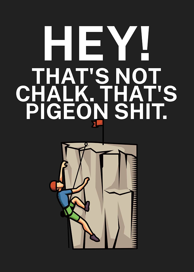 Hey chalk pigeon shit