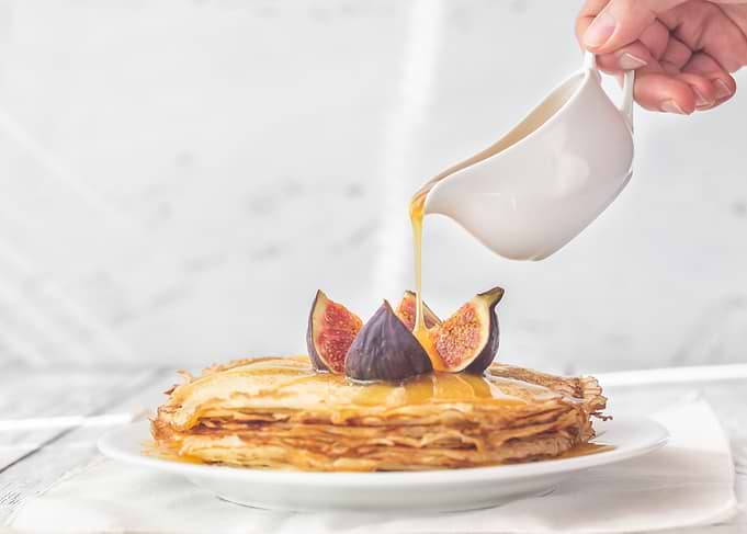 Stack of crepes