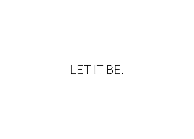 Let It Be