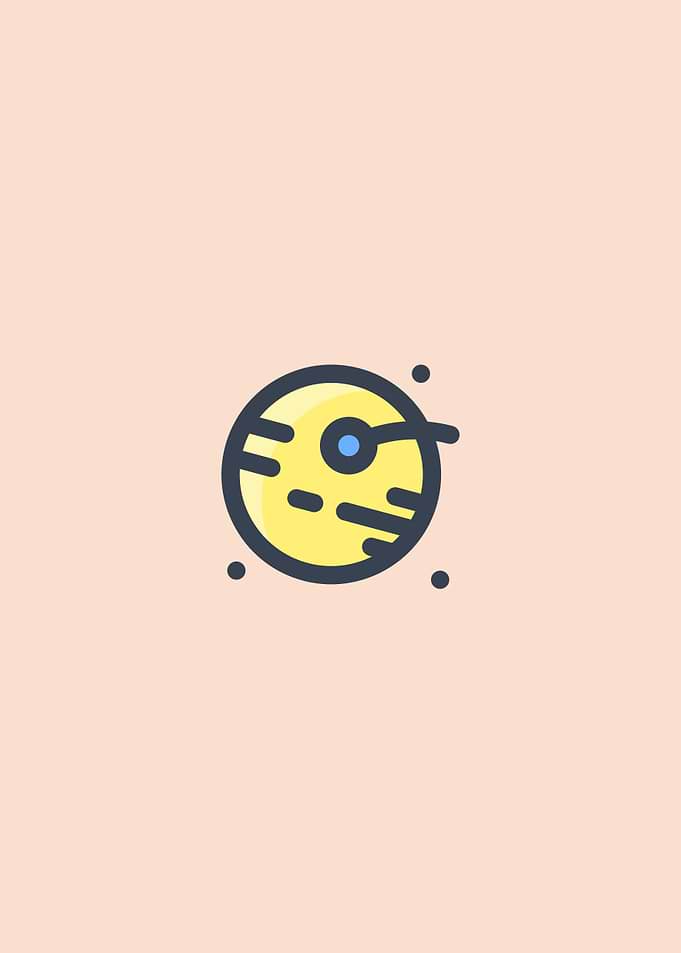 Minimalist Planet Poster