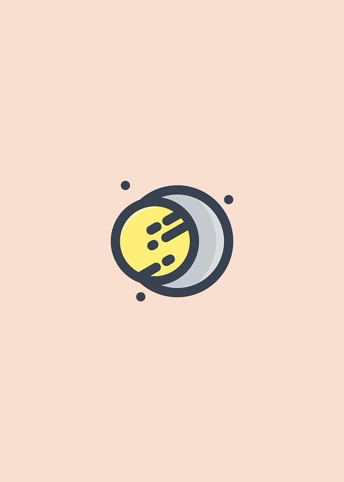 Minimalist Planet Poster