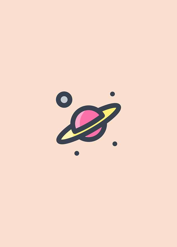 Minimalist Planet Poster