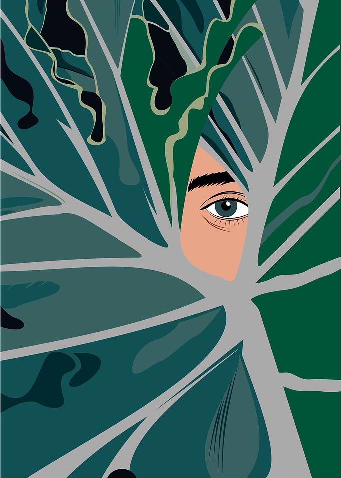 Eye Behind The Leaves