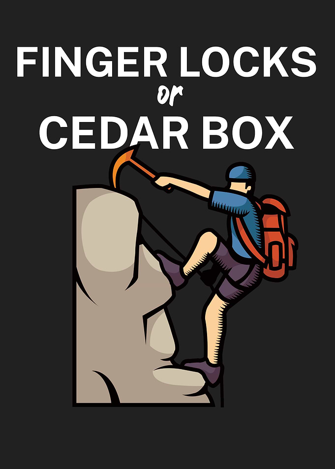 Finger locks cedar box