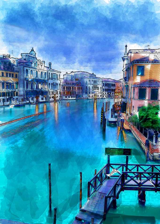 Blue Water And Blue Sky