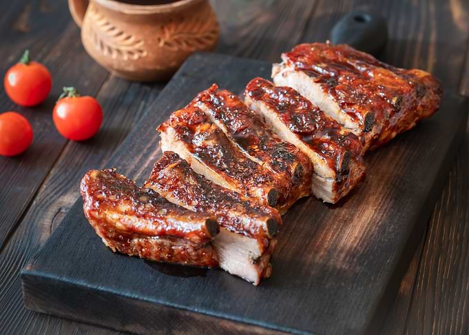 Grilled pork ribs