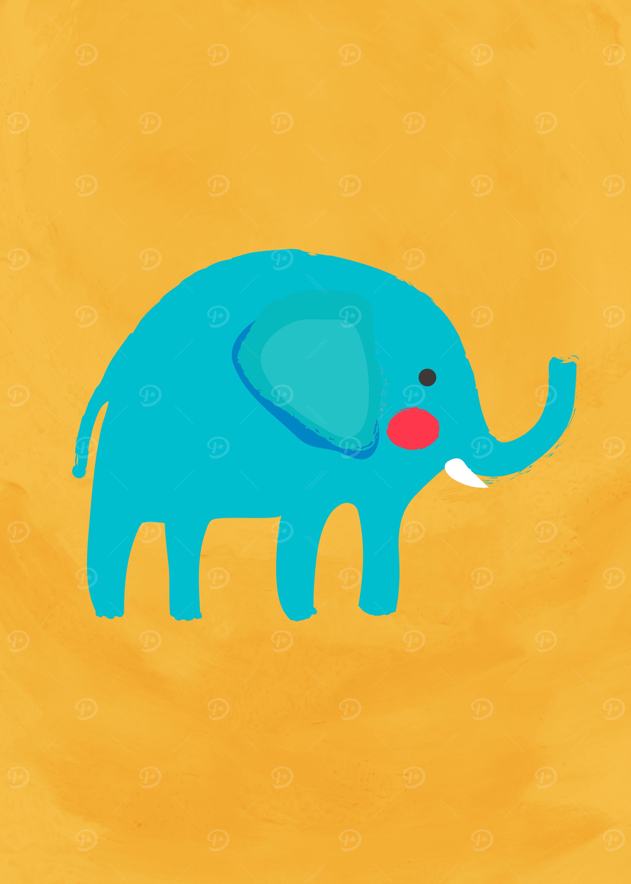 Cute Elephant Painting