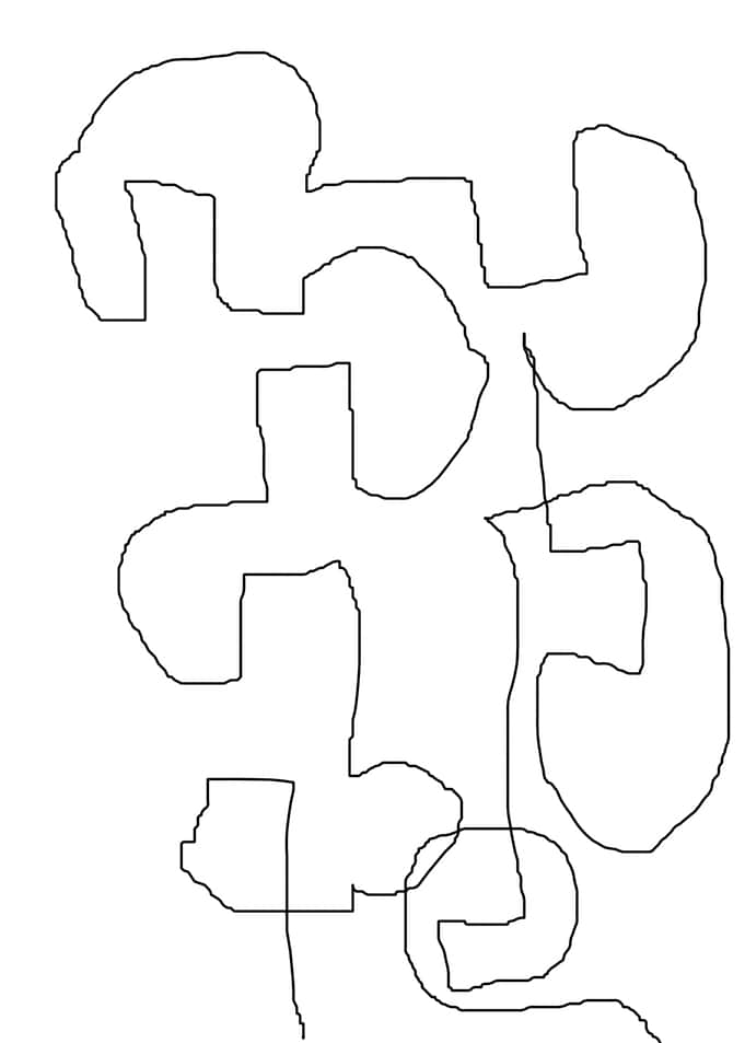 original abstract line