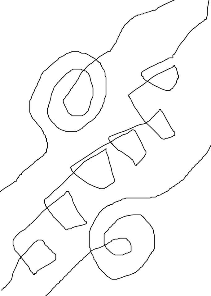 original abstract line