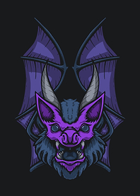 Horned bat dark art