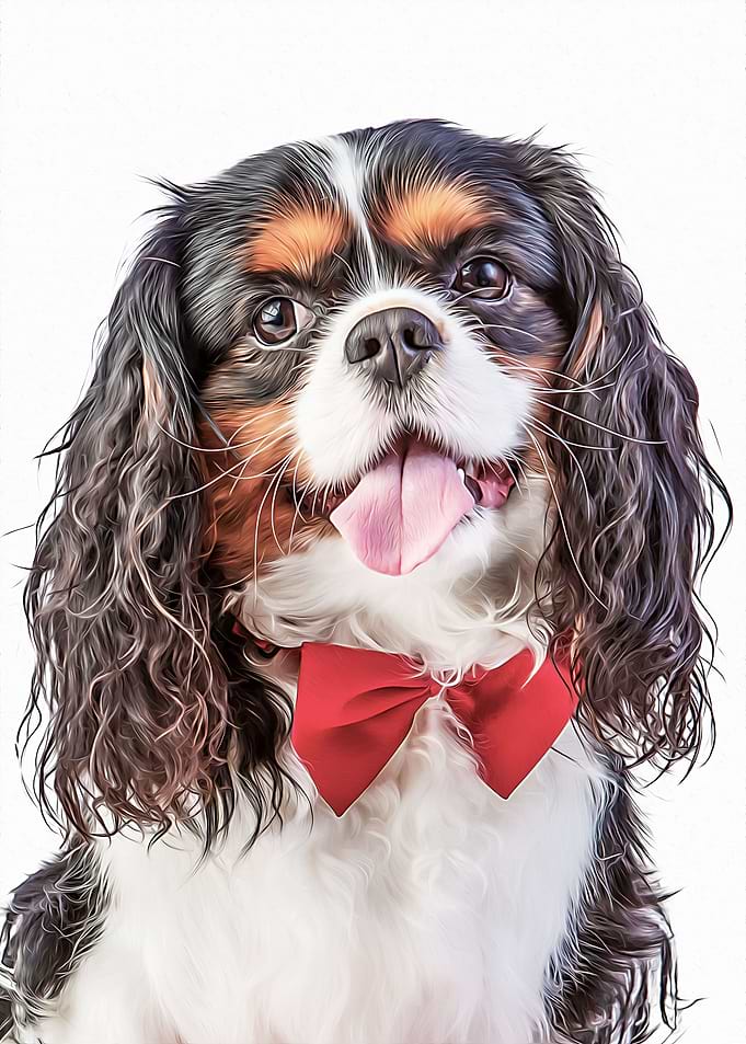 Spaniel With Bow Tie