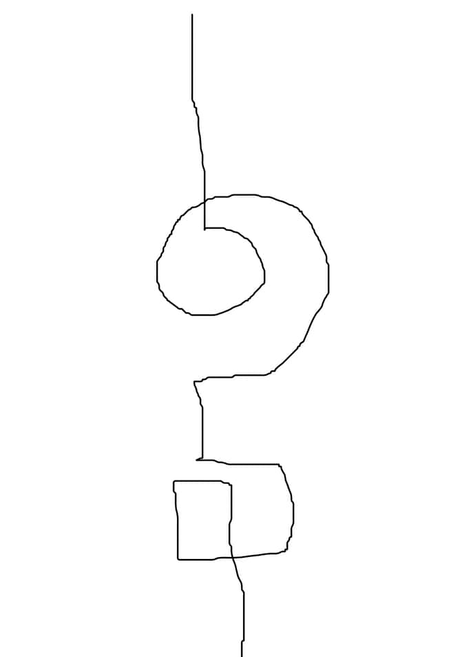 original abstract line