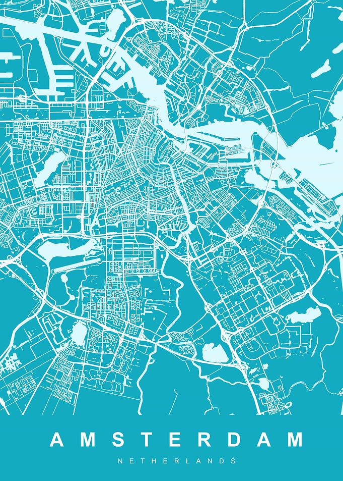 Map Amsterdam Netherlands