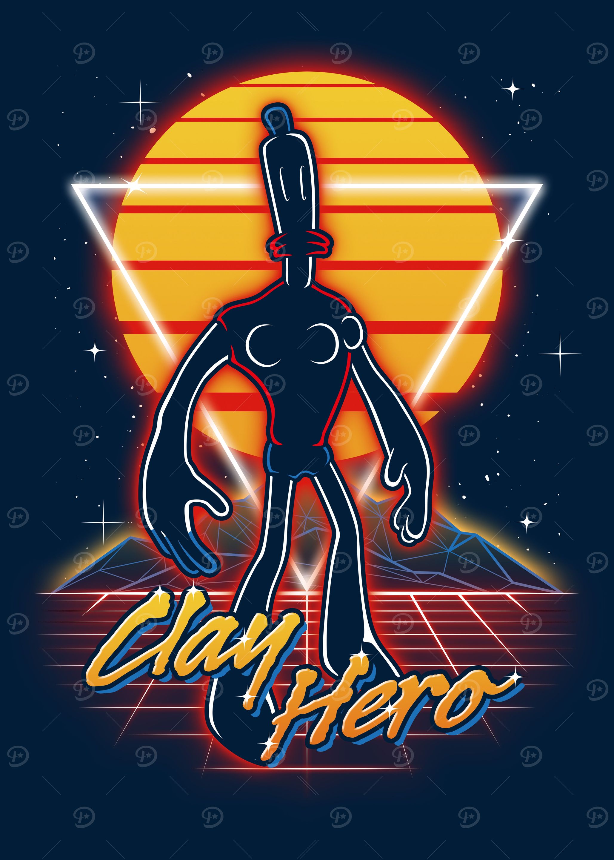 Retro Clay Hero