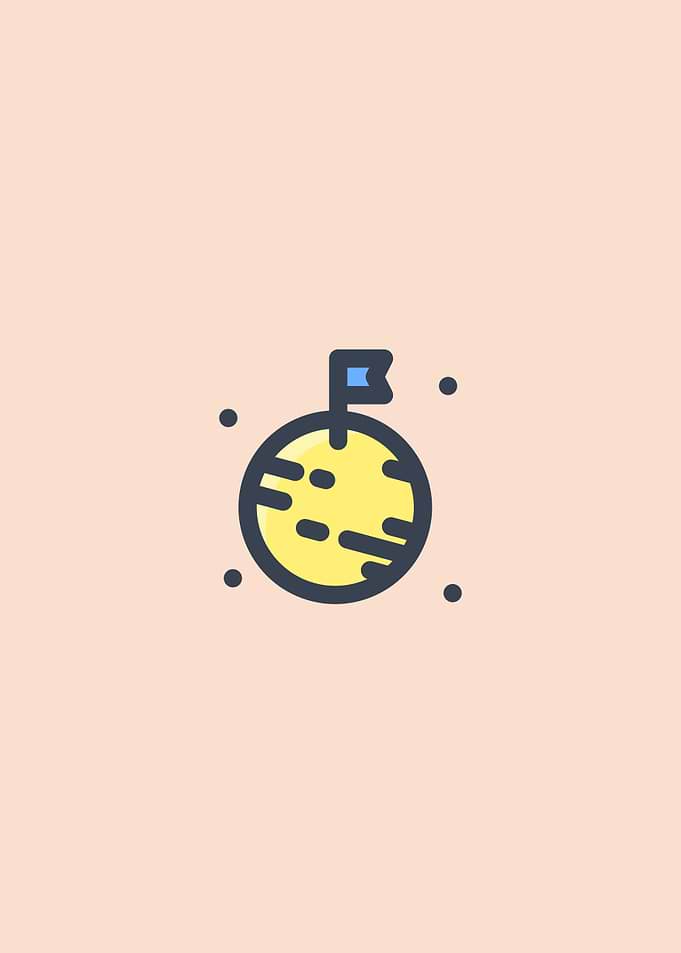 Minimalist Planet Poster